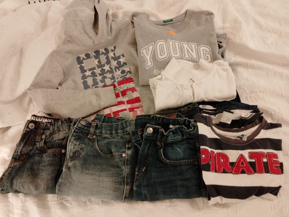 Zestaw ubrań chłopak 122/128