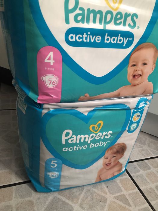 Pieluchy Pampers 4 i 5 Jumbo.Szybka wysyłka!