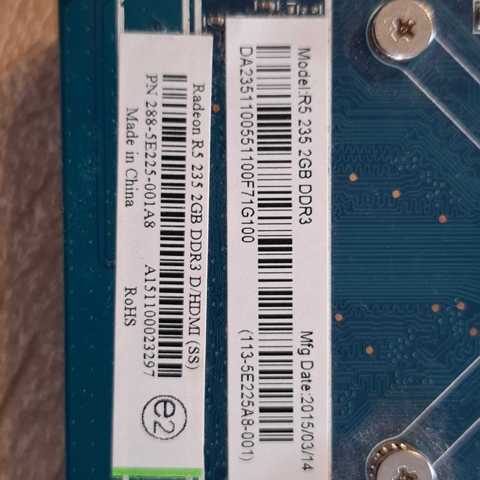 karta graficzna Radeon  R5 235 2Gb Hdmi Dvi sprawna