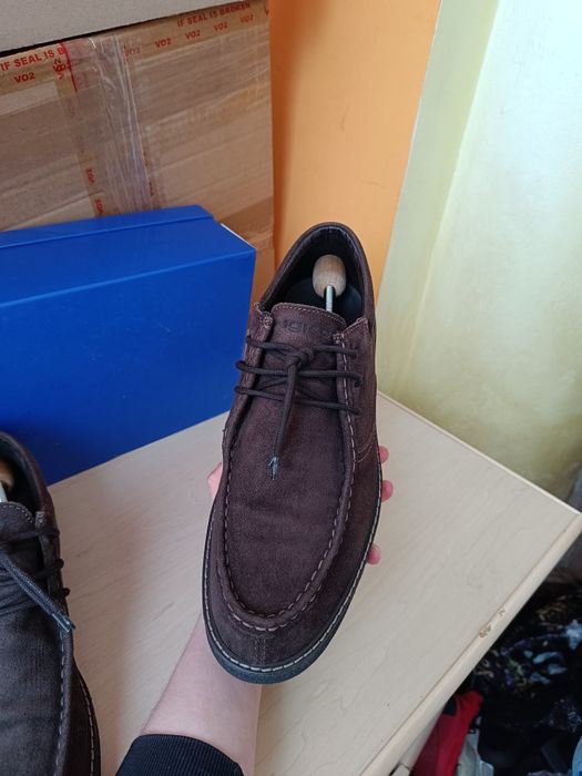 замшеві черевики Igi&co дерби Італія шкіра Оригінал