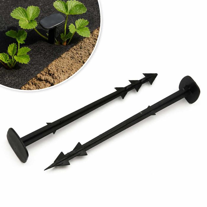 Kotwy SZPILKI KOŁKI do Agrowłókniny Agrotkaniny mocowania 19 cm 50 szt