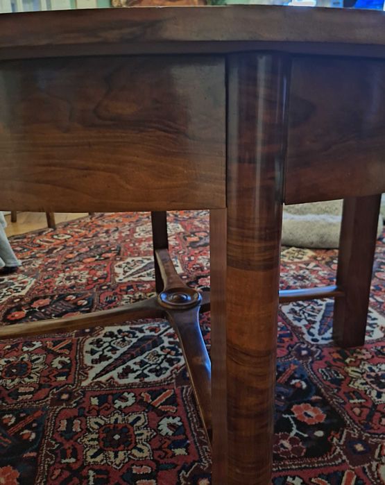 Stół art deco duży + 8 krzeseł