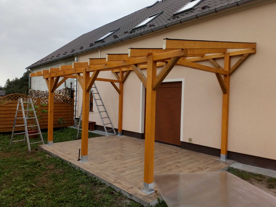 ZADASZENIE tarasu PERGOLA !! NOWA z drewna ALTANA drewniana Pawilon