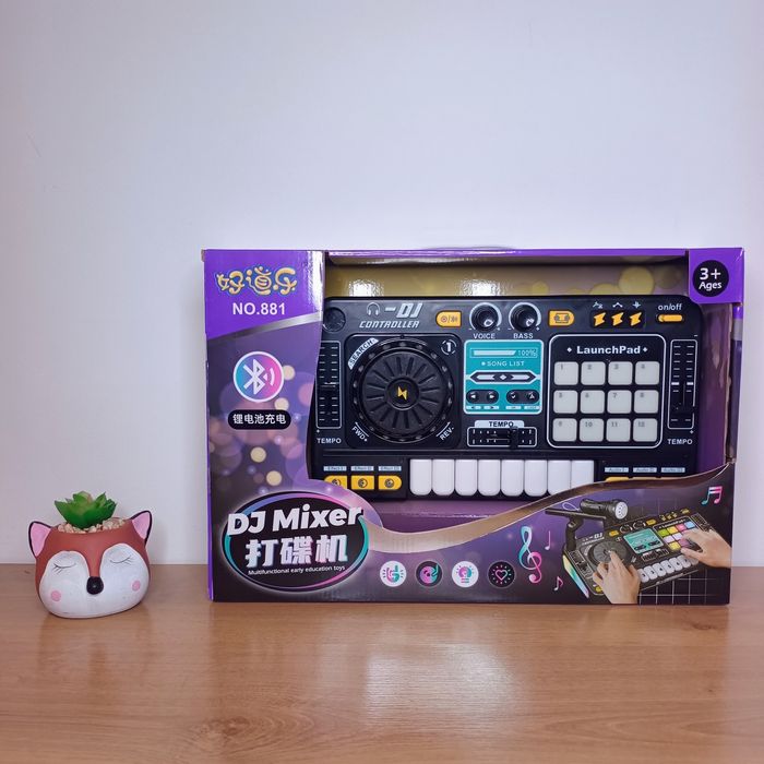 Пульт діджейський  дитячий з блютузом,DJ пульт,мікшерний пульт,піаніно