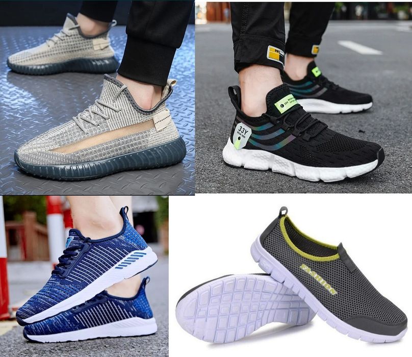 Кроссовки сетка, очень легкие.