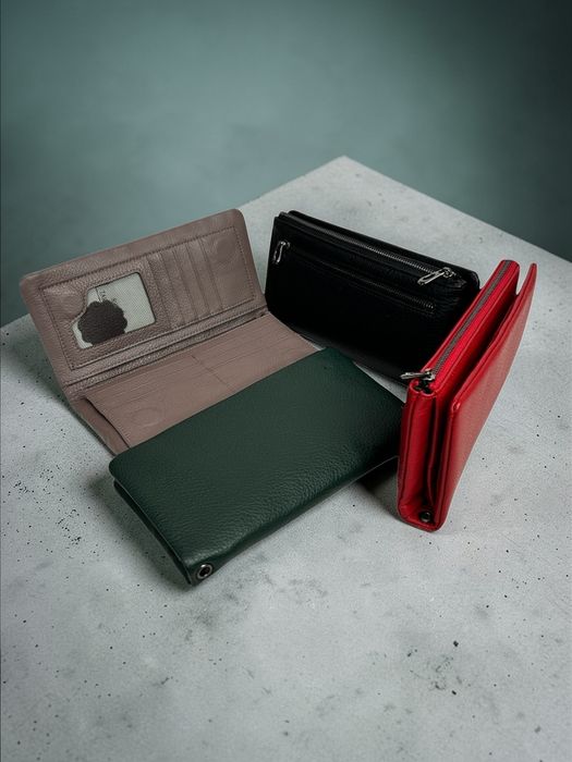 Жіночий гаманець з натуральної шкіри, на магнітній застібці (Кошелёк)