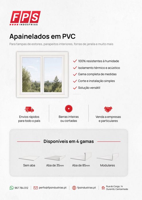 Apainelados em PVC resistentes à humidade