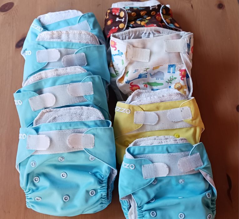 8 fraldas reutilizáveis (gyzzo e blueberry)