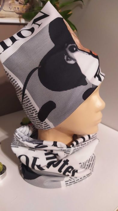 Czapka i komin damska komplet