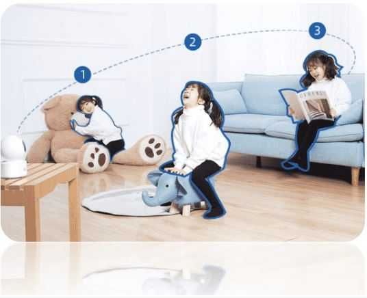 Kamera domowa 4K Security Home IR Obrotowa microSD