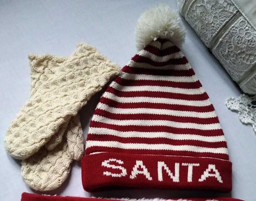 100% Wełna Hand made wełniane piękne rękawiczki z jednym palcem wełna