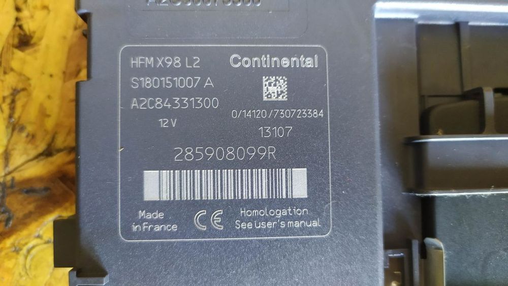 MODULO IGNICÃO COM CARTÃO RENAULT CAPTUR S180151007A A2C84331300