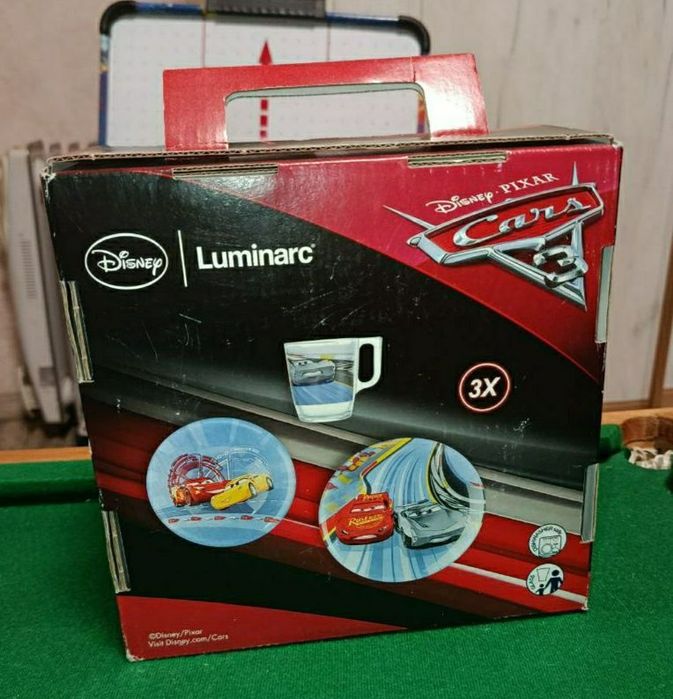 Набір дитячого посуду (3 предм.)Luminarc Disney Cars  Тачки/Блискавка