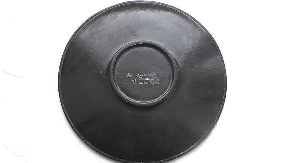 Сувенірна декоративна деревяна тарілка Петриківський Розпис " СРСР