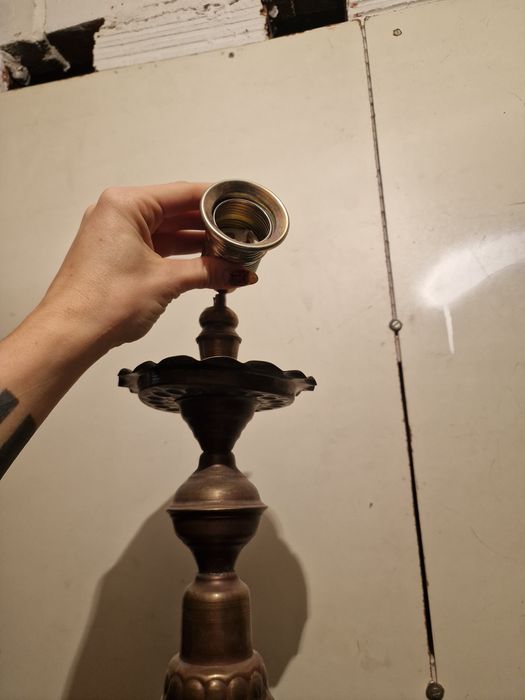 Lampa z shishy - handmade ;)