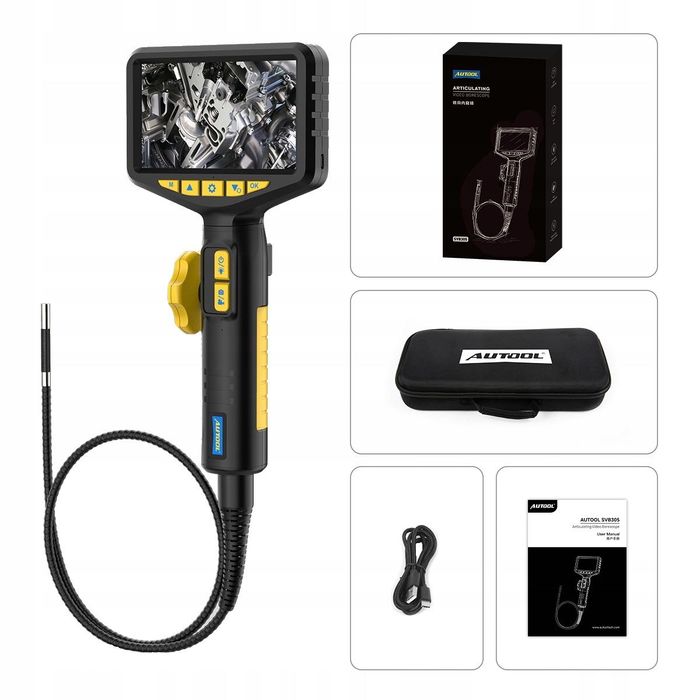 ENDOSKOP kamera Inspekcyjna 210 Autool SVB305 Lcd