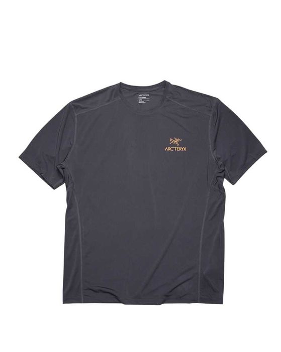 Футболка Arcteryx Motus Arcword Crew SS T-Shirt Gold Logo Black
