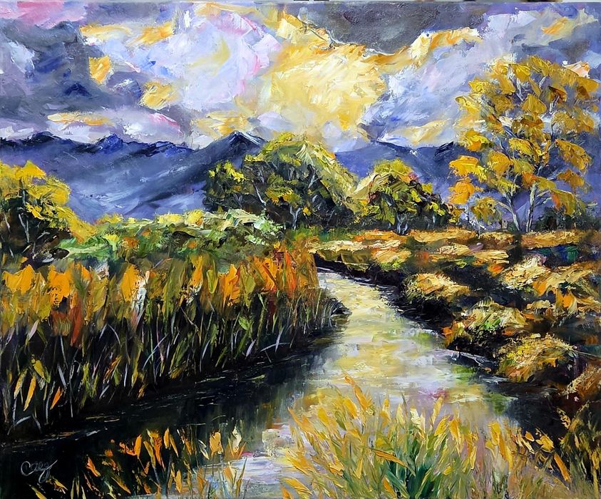 Pintura a óleo em tela