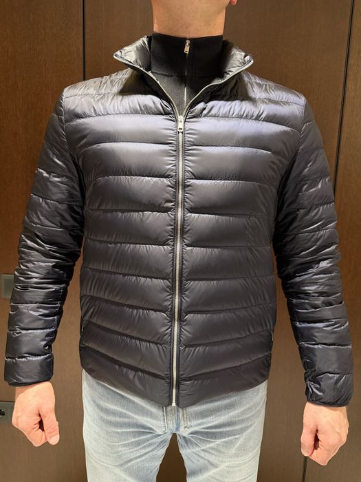 Легкий пуховик Massimo Dutti L темно синій