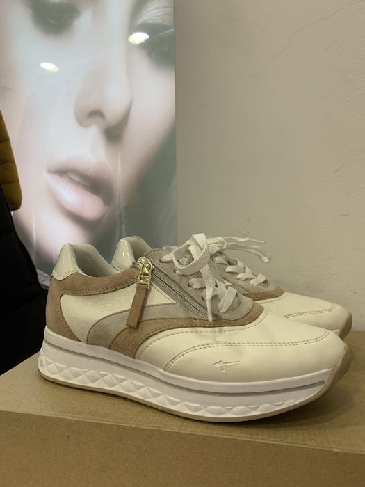 Tamaris skorzane damskie sneakersy rozmiar 38