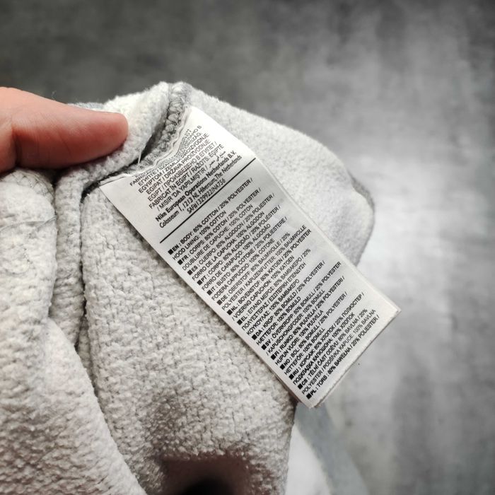 MĘSKA bluza z Kapturem Hoodie Szara Bawełna Duże Logo Casual AIR Nike