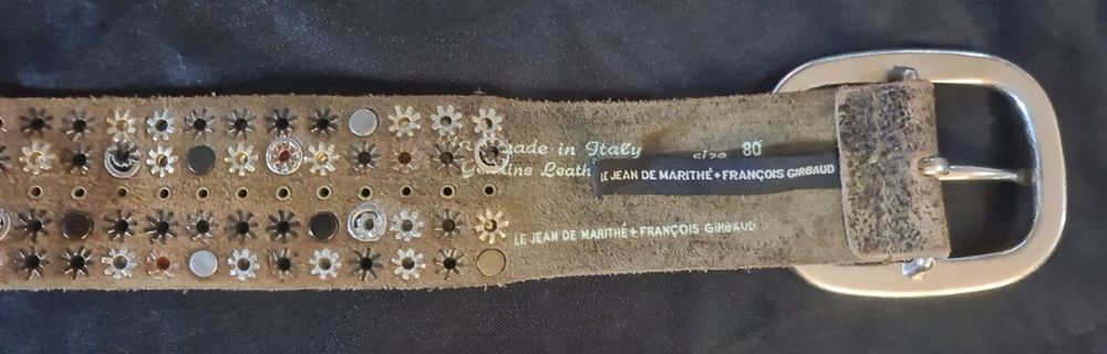 Ремень пояс Marithé + François Girbaud кожа Италия винтаж