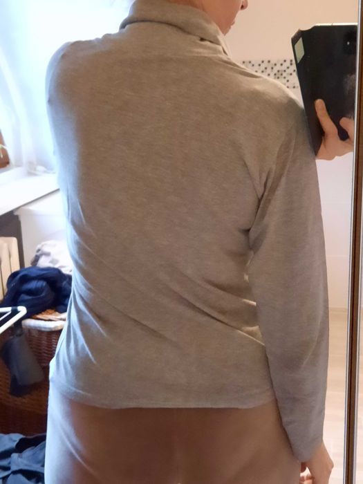 Golf szary klasyczny M-L