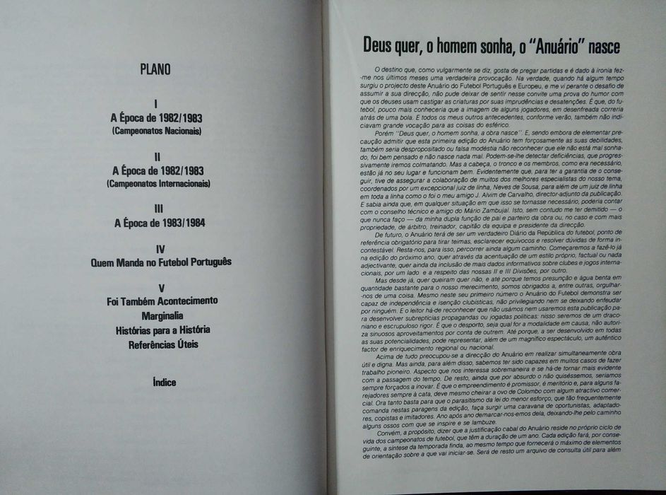Livro "Anuário do Futebol Português e Europeu 1983/84"