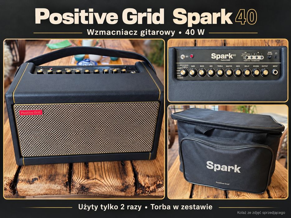 Positive Grid Spark 40 – wzmacniacz 40 W + torba, jak nowy