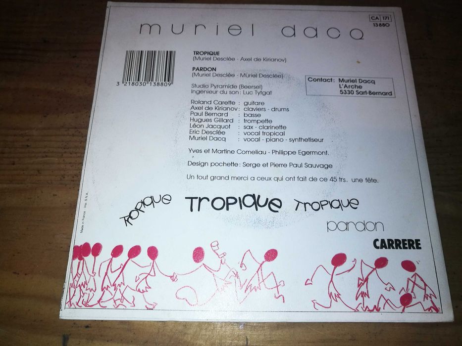 MURIEL DACQ (dance) Tropique SINGLE