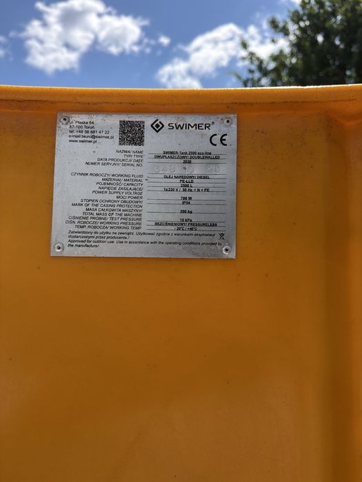 Sprzedam zbiornik 2500l