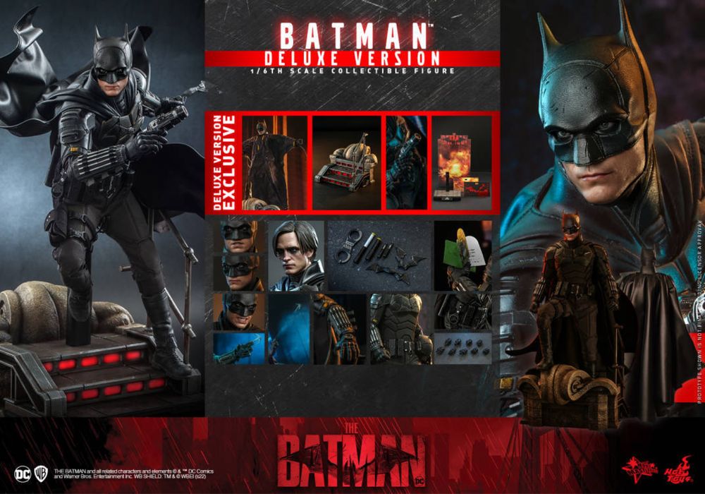 Фігурка 1/6 Hot Toys MMS639 The Batman (2022) Deluxe Version