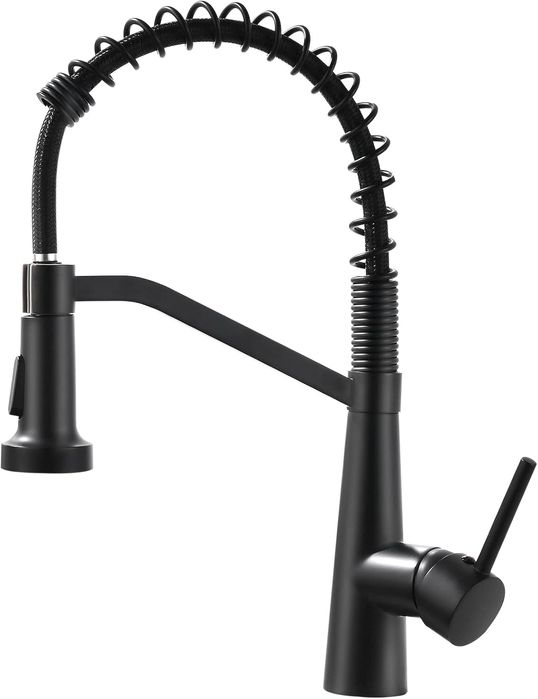 Bateria Kuchenna Czarna Obrotowa 360 ze Sprężyną Spiralną