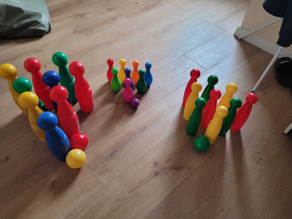 Kręgle plastikowe zabawkowe