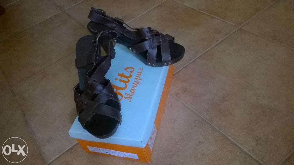 Sandálias castanhas 37 / 38