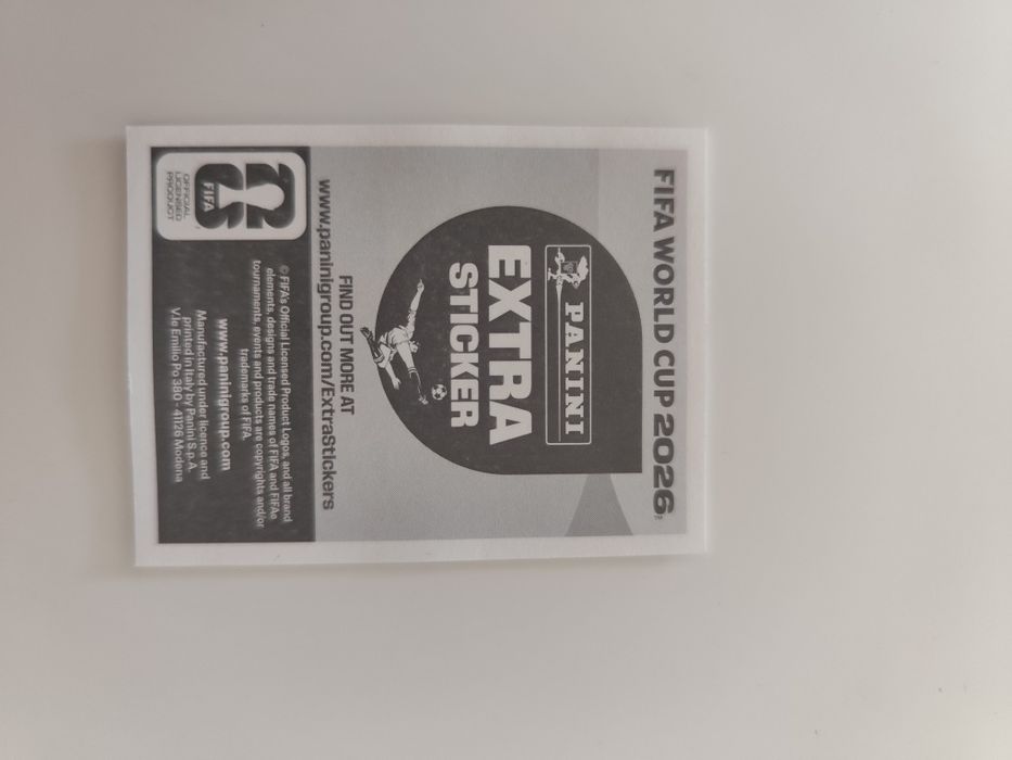 Cromo Mundial '26 Extra sticker