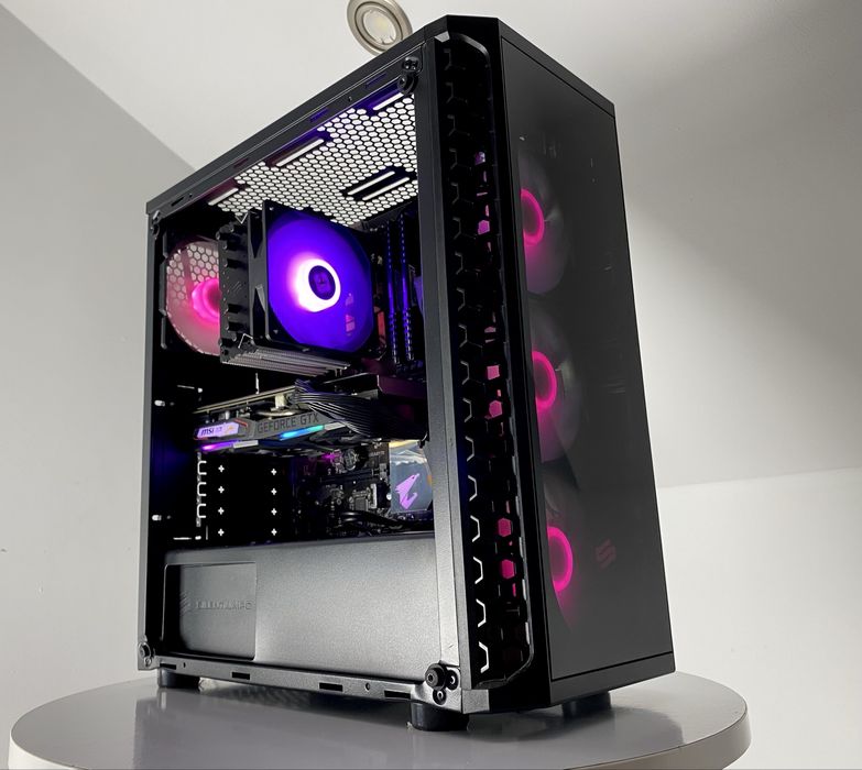KOMPUTER GAMINGOWY RYZEN 5 2600X GTX 1660SUPER 16GB ram SSD NVMe argb wysyłka!