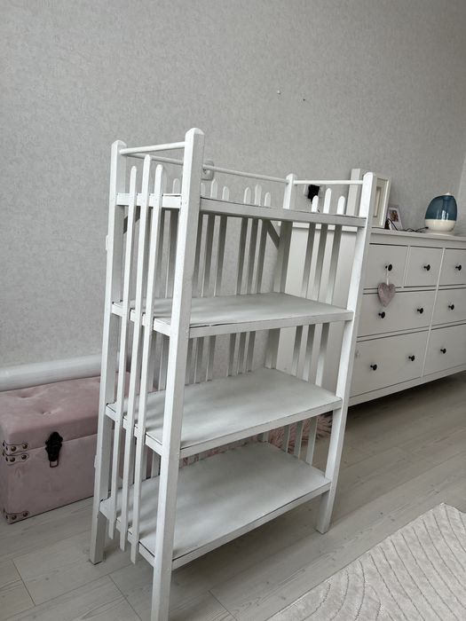 Етажерка біла на 4 полиці. Стелаж