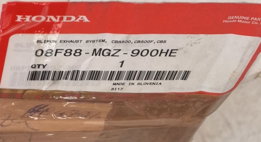 Escape AKRAPOVIC Honda CB 500 X F CBR