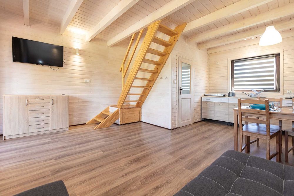 Komfortowe domki drewniane całoroczne Jantar, Święta, Sylwester, Ferie