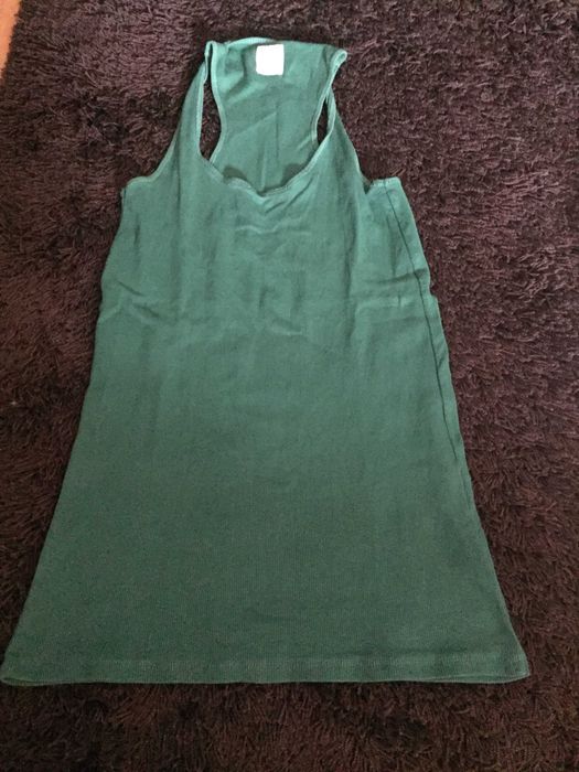 top verde zara tamanho m