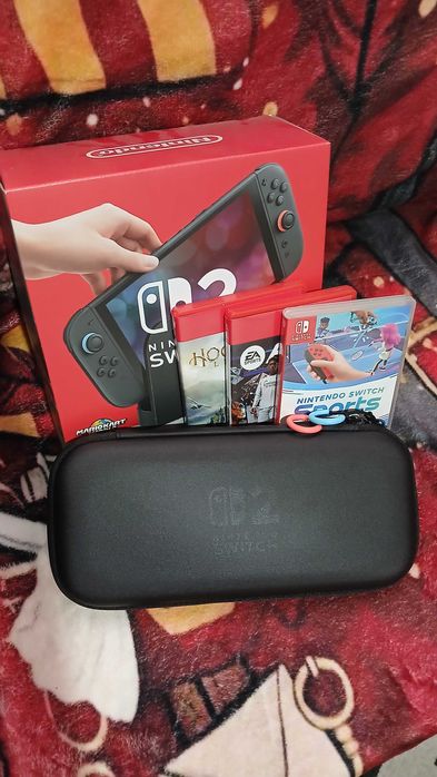 Nintendo Switch 2 c/ jogos + Caixa