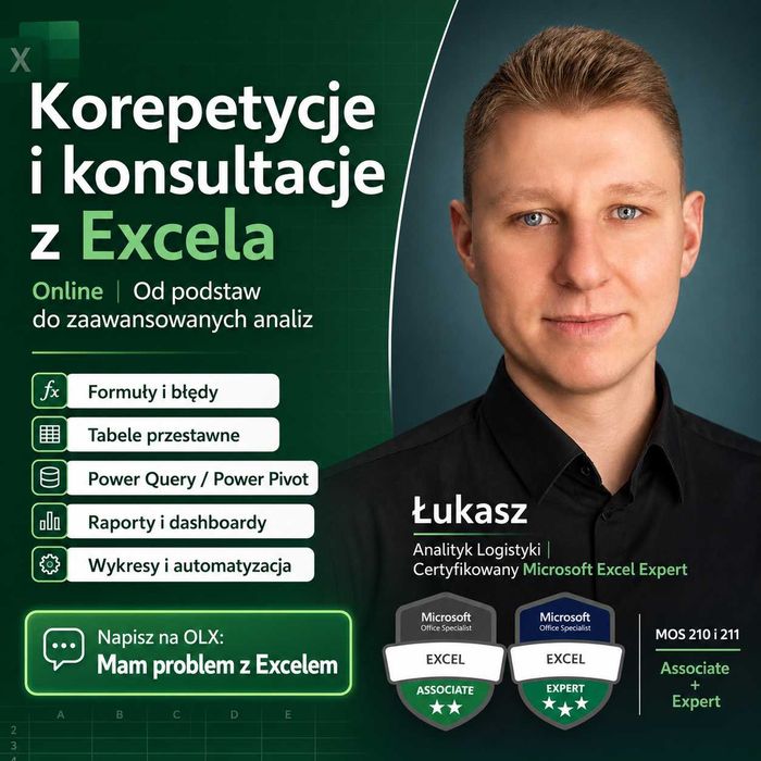 Korepetycje i konsultacje z MS Excel (online)
