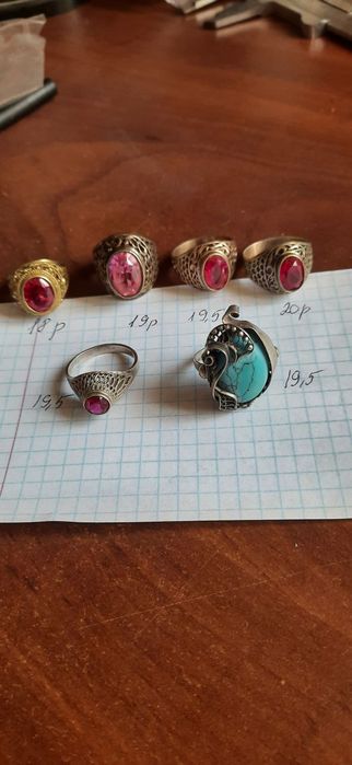 Женское кольцо  ссср. Винтаж .Серебро.