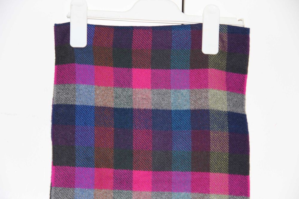 Szalik w kratkę 100 % lambswool  Profumo