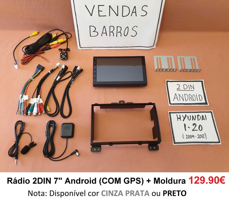 (NOVO) Rádio 2DIN • HYUNDAI i-20 • (2009 a 2018) • Android i20 4+64GB