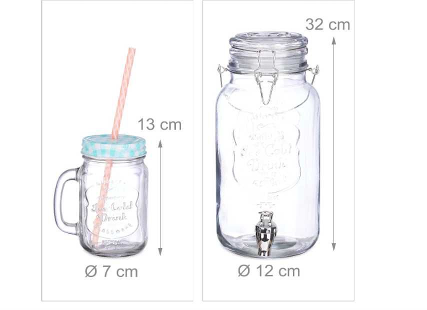 kubki na lemoniadę zestaw