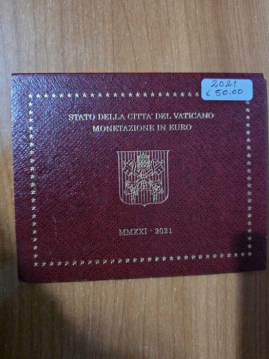 Série Oficial de Moedas de Euro do Vaticano datada de 2021