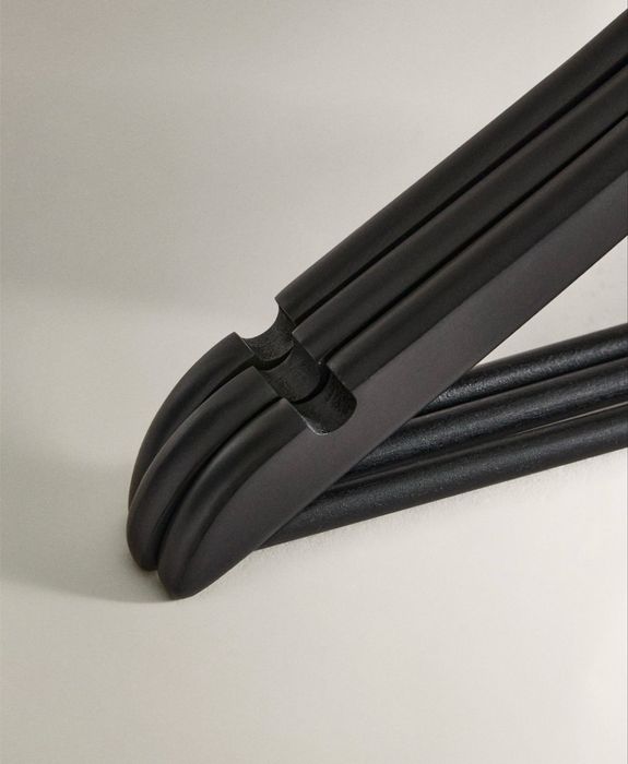 Cabide Madeira Lacada (Conj. De 3) Zara Home NOVO