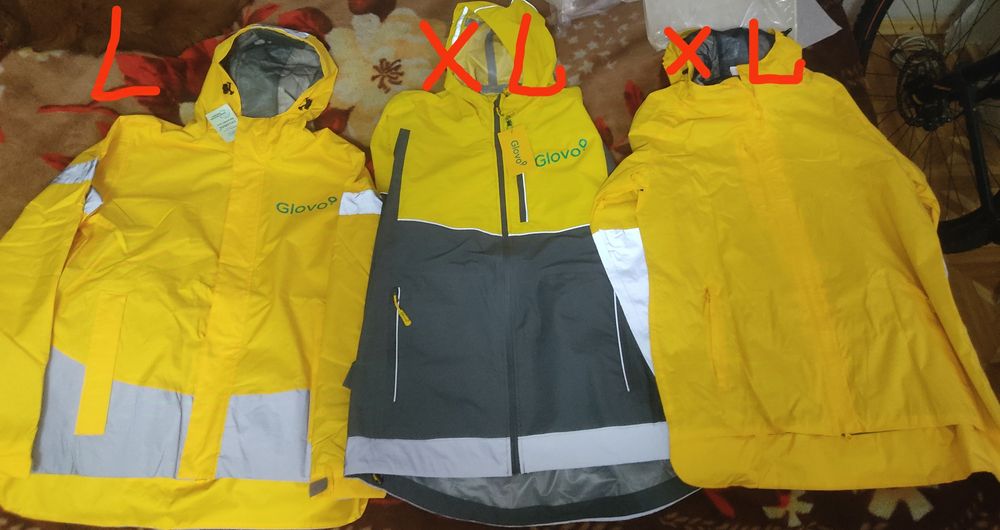 Glovo куртки, ветровки Новые (L, XL, XL)